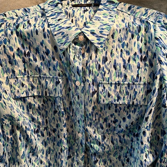 Apt 9 blue green and white button down size 0X - Picture 2 of 6